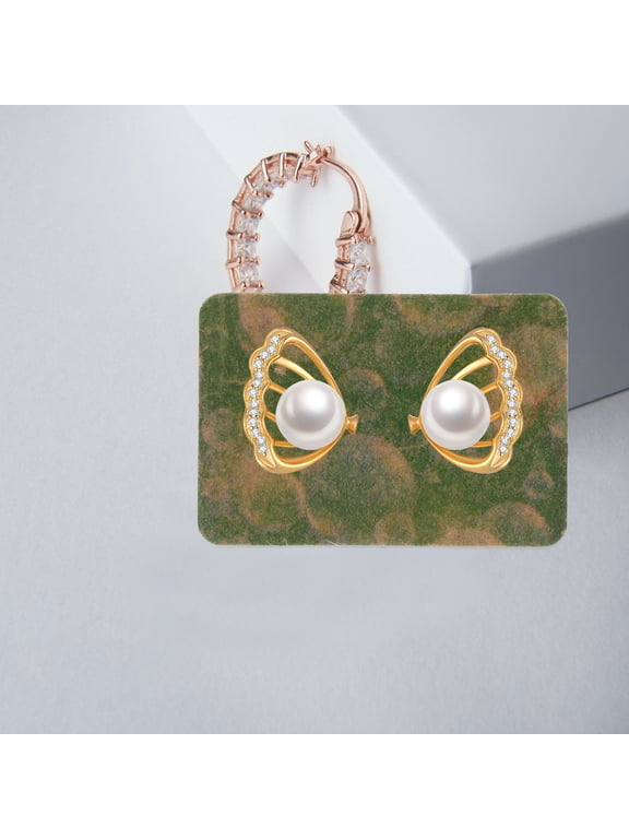 Multi-Color Kraft Paper Earring Display Cards, 100 Pieces for Jewelry Holding and Presentation