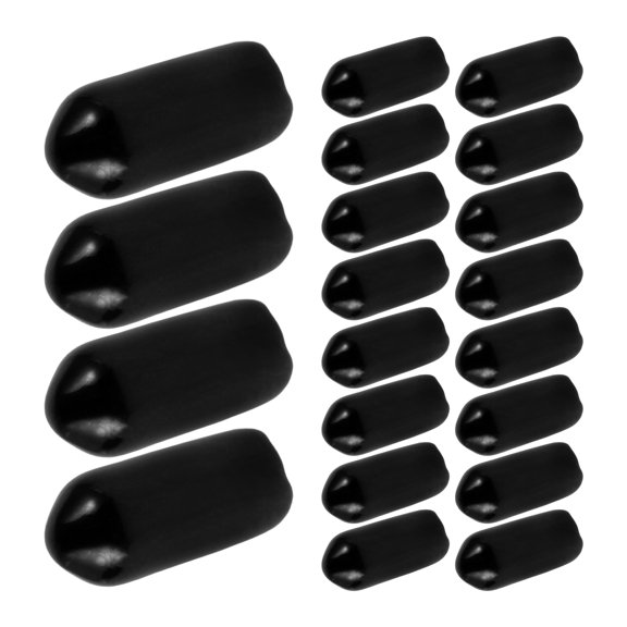 ELAYARD 100Pcs Black Plastic Headband End Covers High Elasticity Protector Tips for Hair Hoops