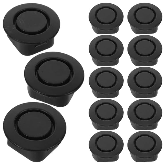 ELAYARD 100Pcs Black Universal Bumper Hole Plug Cover Plastic Radar Hole Filler for Safe Driving Assist