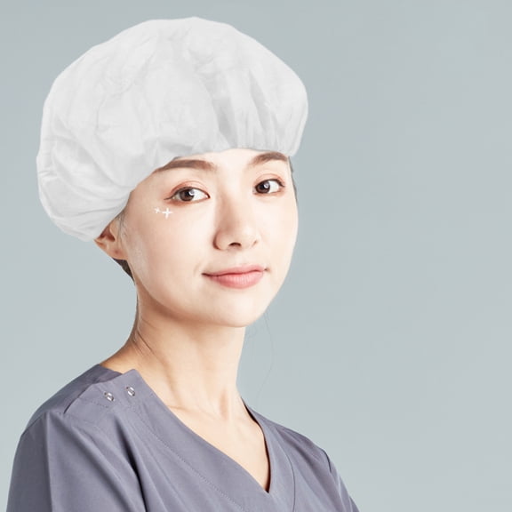 ELAYARD 100Pcs Disposable Doctor Caps Comfortable Scrub Hats for and Operating Room Use