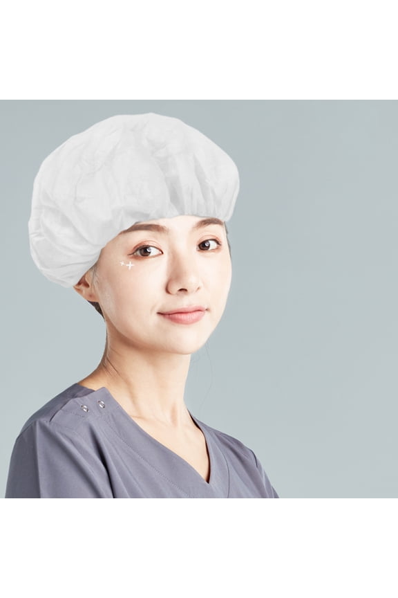 100Pcs Disposable Doctor Caps Comfortable Scrub Hats for and Operating Room Use