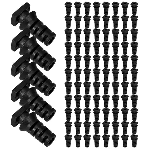 ELAYARD Cord Grip Connectors ABS Material Black for Cable Protection 100Pcs