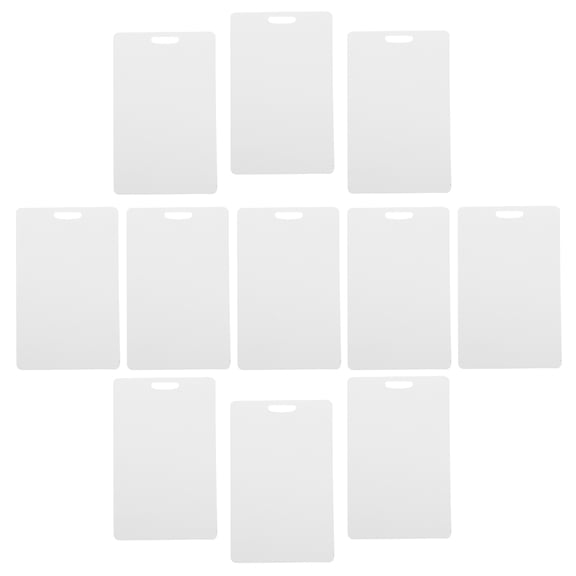 ELAYARD 100pcs Vintage Style Pvc Blank Label Dual Side Id Card Tags 86x54mm