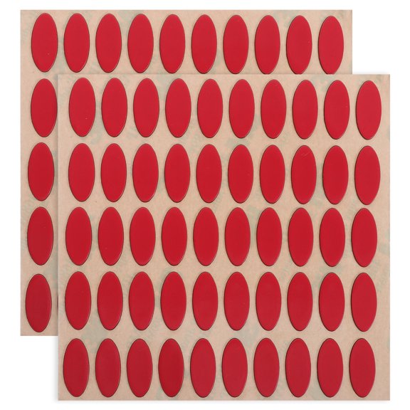 ELAYARD 100Pcs Gaming Mouse Feet Pads Red Curved Edge Design for Consistent Traction and Smooth Diagonal Movements