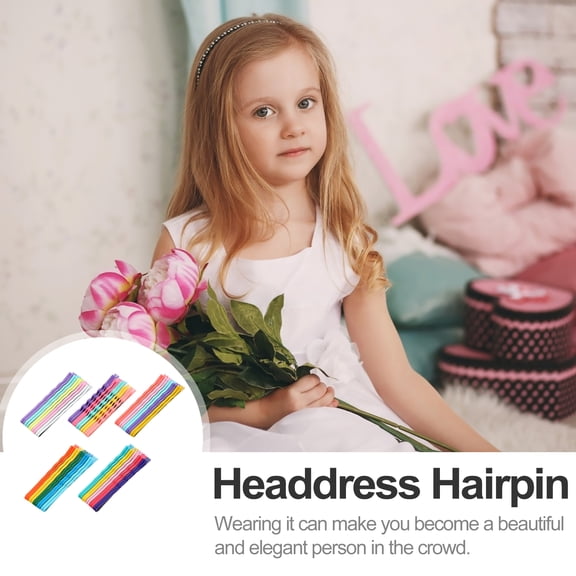 ELAYARD 100 Pieces Iron Hair Clips Cream Colors, Stylish Hair Accessories for Everyday Use