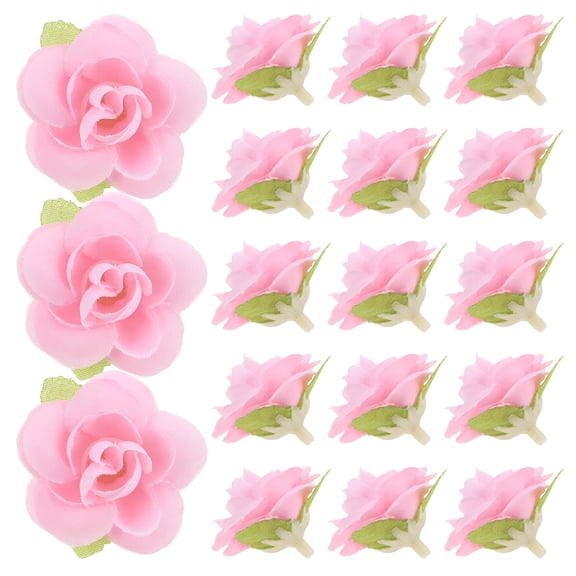 ELAYARD 100Pcs Pink Artificial Rose Flower for DIY Floral Arrangements and Home Decorations