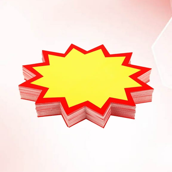 ELAYARD 100Pcs Price Label Paper Material Multi Color for Daily Use in Stores