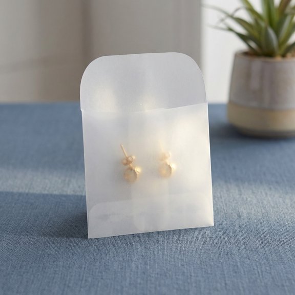 ELAYARD 100Pcs Reusable Clear Card Storage Envelopes Lightweight Portable for DIY Projects and Business
