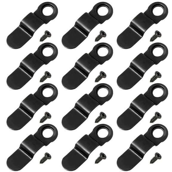ELAYARD 100Pcs Sturdy Black Picture Frame Turn Button Fasteners Photo Frame Hardware for Outdoor Use