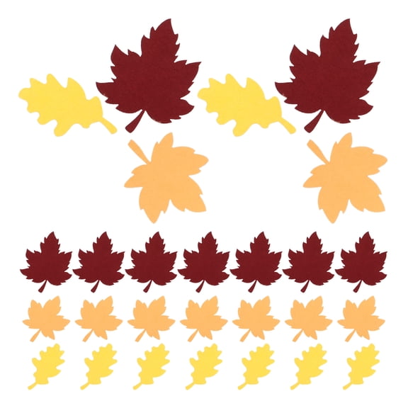 ELAYARD 100Pcs Tsgiving Party Confetti Multicolor Paper Maple Leaf Scatter Decorations