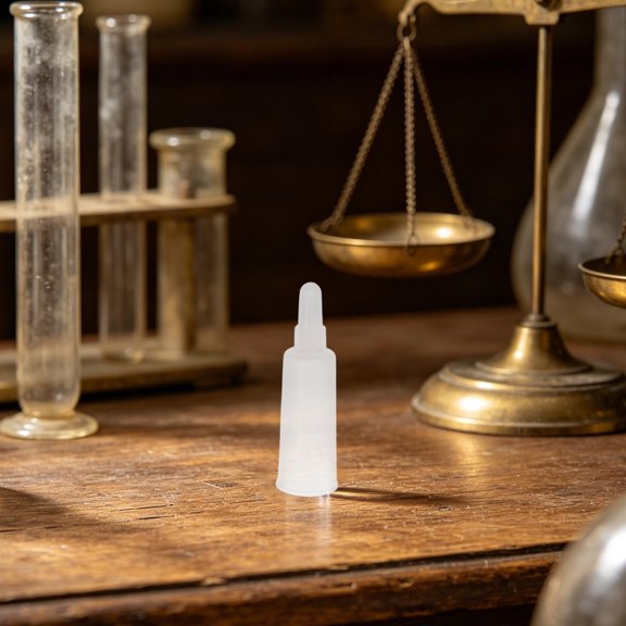 ELAYARD 100Pcs Transparent Ampoule Dropper Caps with Soft Plastic Tips for Lab Vial Bottle Dispensing