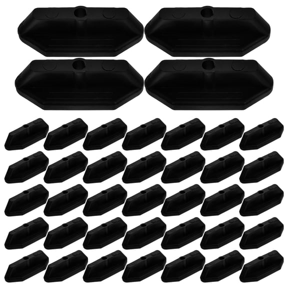 ELAYARD 100-Pack Black Wood Plastic Composite Decking Hidden Fastener Brackets for Secure and Floor Installation