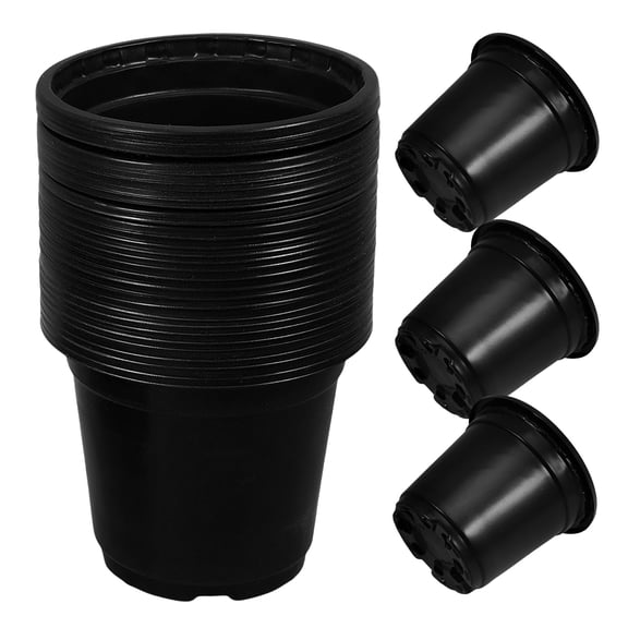 ELAYARD 100pcs Germination Pots Polypropylene Black Multi-functional for Balcony