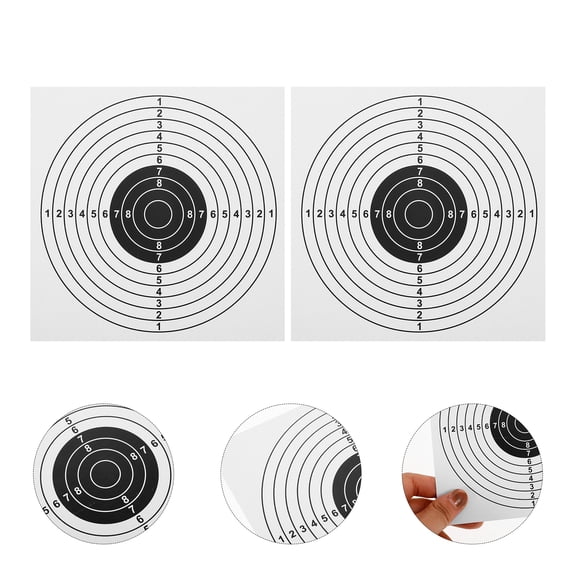 ELAYARD 100pcs Target Practice Paper in White Color for Outdoor Shooting Trips Equipment