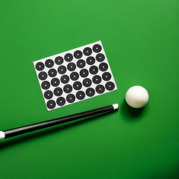 ELAYARD 105Pcs Black Pool Table Sticker Dots for Billiards Precise Positioning and Universal Table Compatibility