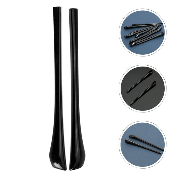 ELAYARD 10Pairs Black Eyeglass Temple Tips PVC Anti Skid Glasses Ear Grips Comfortable Running and Gym Use