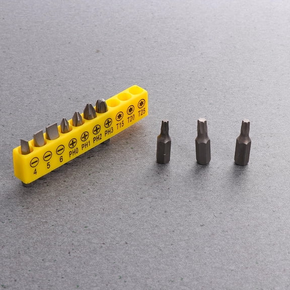 ELAYARD 10Pcs 90 Degree Right Angle Drill Adapter Yellow Durable Material Screwdriver