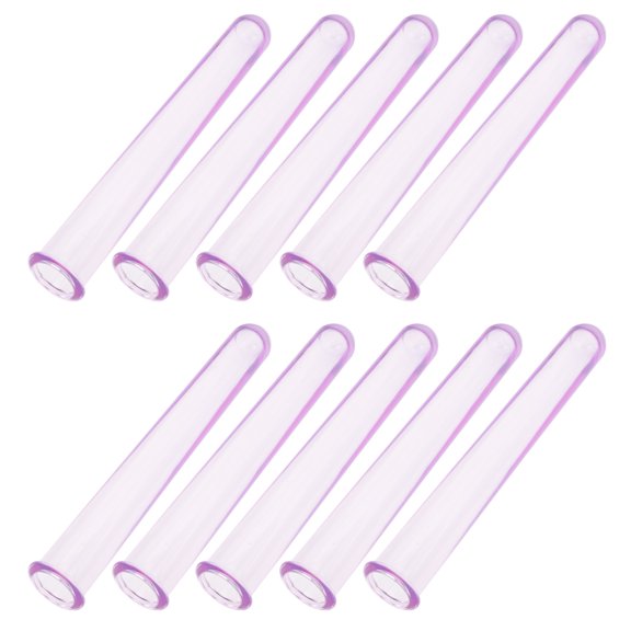 ELAYARD 10Pcs Durable Acrylic Sample Tubes for Laboratory Use Household Storage and Science Experiments
