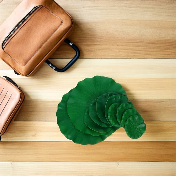 ELAYARD Realistic Eva Simulation Lotus Leaves for Indoor Outdoor 10Pcs