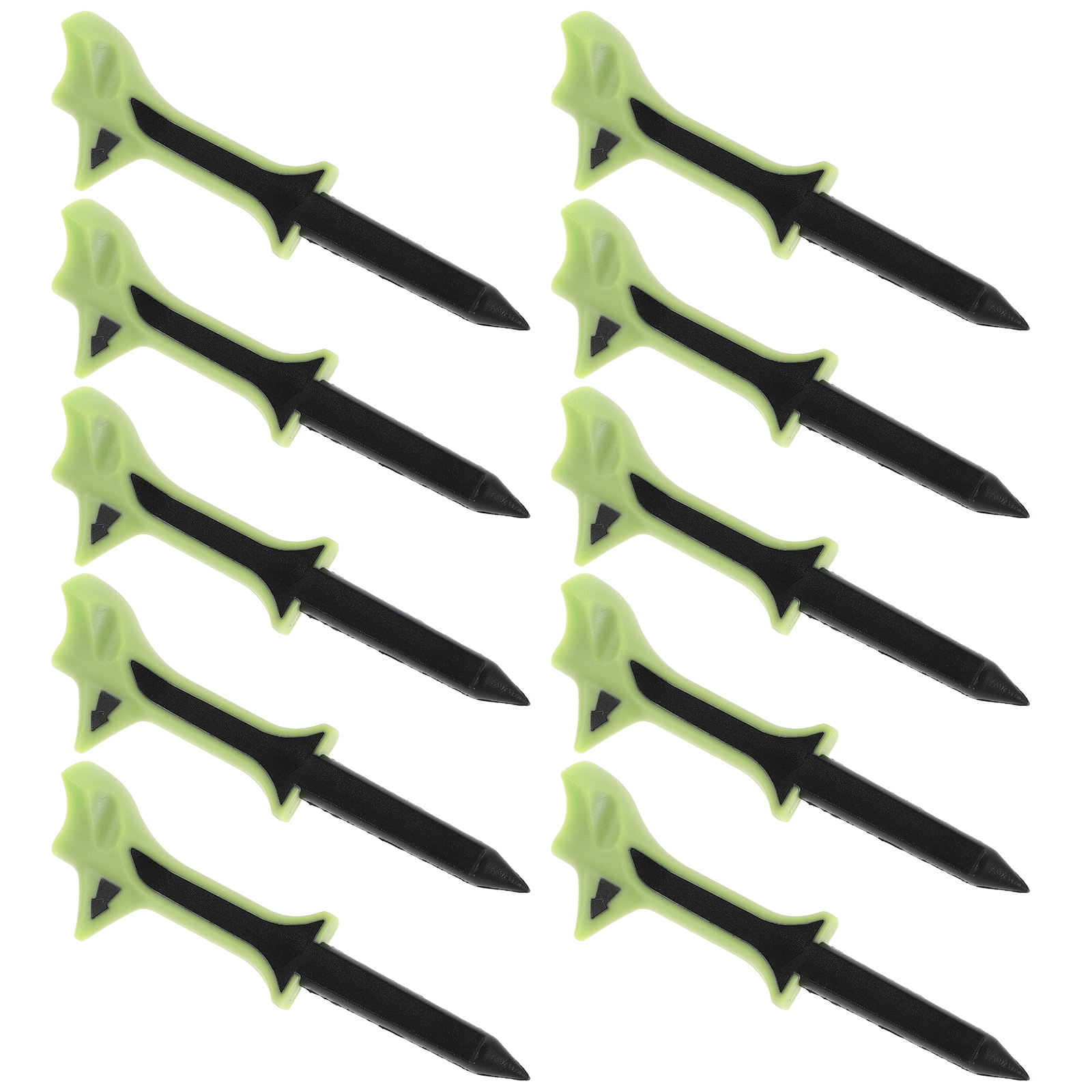 ELAYARD 10- Plastic Golf Tees for Training with Aerodynamic Design Suitable for Indoor and Outdoor Use