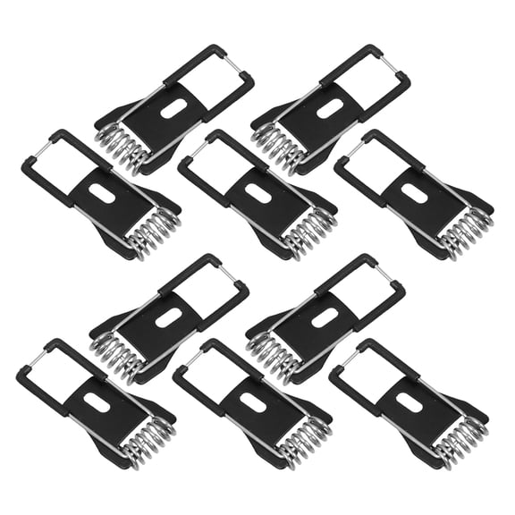 ELAYARD 10Pcs Black Ceiling Lamp Mounting Clips Easy Install Recessed Lighting Spring Clip Kit