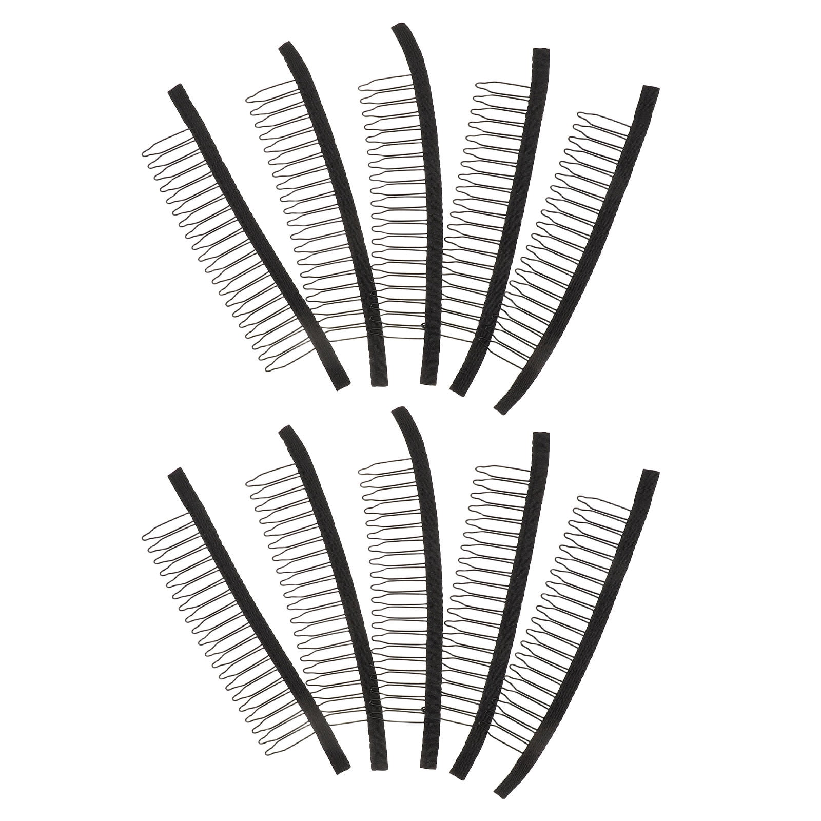 ELAYARD Secure Wig Hold Black Metal Teeth Comb for Caps and Extensions ...