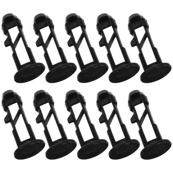 ELAYARD 10Pcs Black Plastic Bin Lid Plug Latch Compatible with Most Outdoor 240L Trash Cans