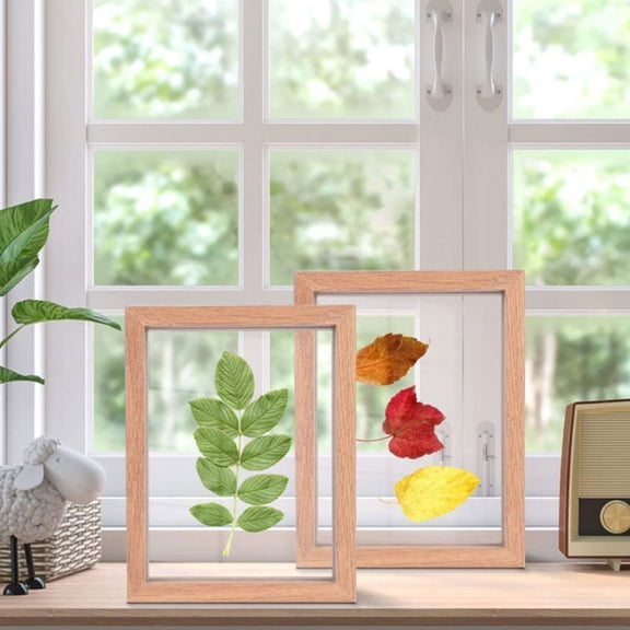 ELAYARD 10Pcs Double Sided Transparent Photo Frames for Crafting Needs
