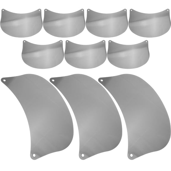 ELAYARD 10Pcs Black Visor Hat Women Plastic Sunshade for Outdoor Safety Use