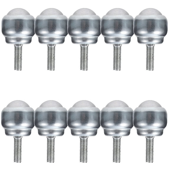 ELAYARD Set of 10 Heavy Duty Metal Bearing Rollers with Threaded Stem for Workbench and Industrial Load Applications