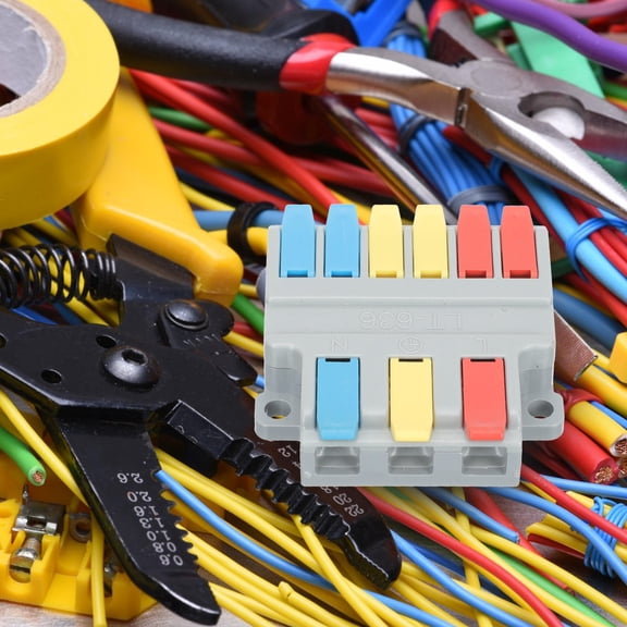 ELAYARD 10Pcs Electrical Wire Connectors Kit Lightweight and Easy to Install for Wiring Use