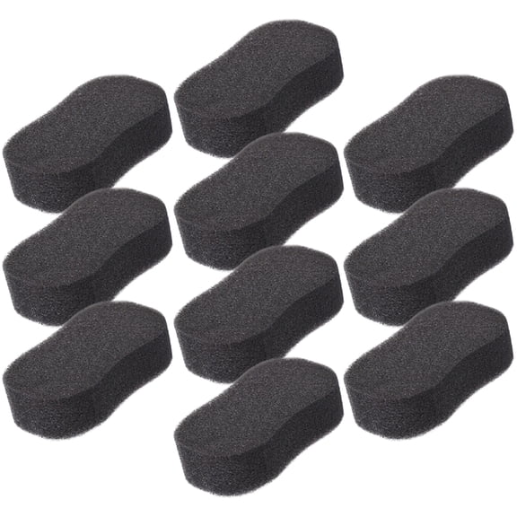 ELAYARD 10Pcs Hair Sponge Brush for Curls Black Multipurpose Salon and Home Use