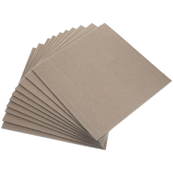ELAYARD 10Pcs Khaki Floating Floor Tiles Self Adhesive Polyester Material for Stylish Home Floors