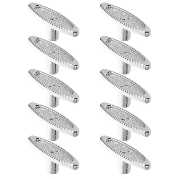 ELAYARD 10Pcs Silver Iron Winding Keys Replacement Bar for Music Box DIY Accessories