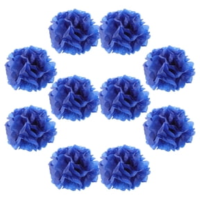 ELAYARD 10Pcs Navy Tissue Paper Hanging Pom Poms for Gender Reveal and Engagement Party Decor
