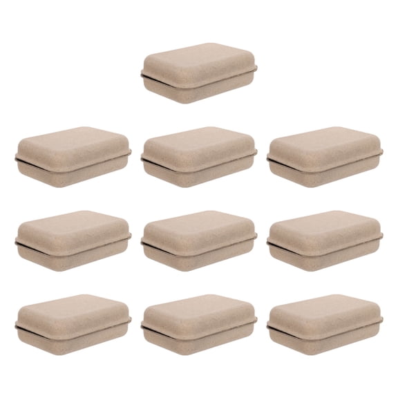 ELAYARD 10Pcs Paper Soap Packaging Box for Homemade Soaps Sustainable Brown Bar Soap Holder