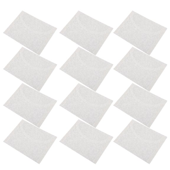 ELAYARD 10Pcs Paper Wedding Invitation Jackets White Vellum Envelopes Translucent Card Wraps