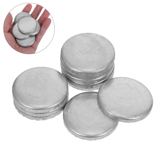 ELAYARD 10Pcs Plated Silver Outdoor Railing End Caps Metal Round Tube Covers for Deck Balcony Staircase