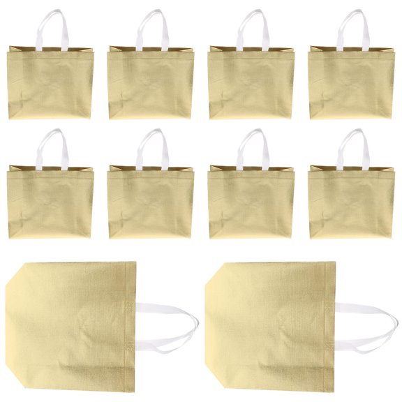 ELAYARD Presents Packaging Decorating Bag Tote Bags Golden 10pcs
