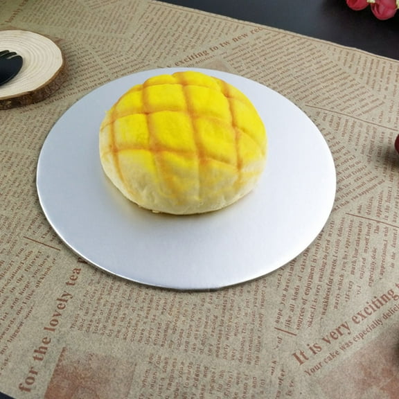 ELAYARD 10Pcs Round Silver Cardboard Base for Cake Strong and Lightweight Paper Board