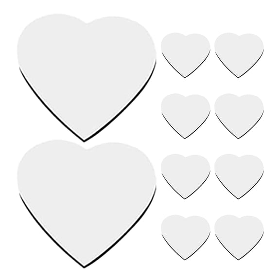 ELAYARD 10Pcs White Sublimation Fridge Magnet Blanks Heat Transfer Craft Kit