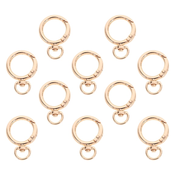 ELAYARD 10Pcs Golden Alloy Key Chain Hooks Swivel Snap Clips for Purse and Keychain Use