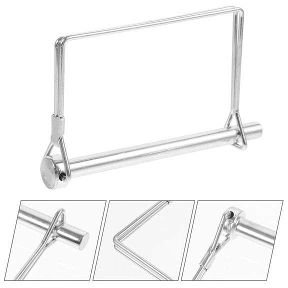 ELAYARD 10Pcs Heavy Duty Plated Silver Stainless Steel Trailer Hitch Pins with Clip for Secure Towing Connections