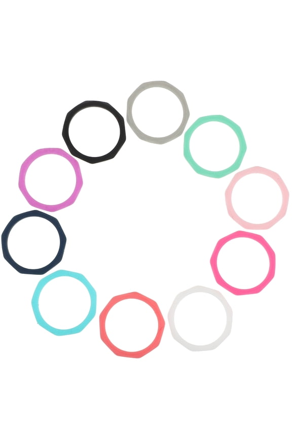 10Pcs Unique Silicone Rings with Non Slip Design for Finger Dexterity Improvement