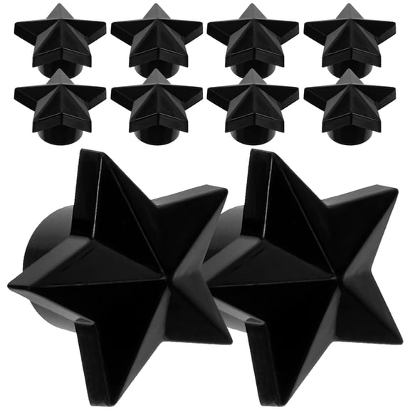 ELAYARD Wheel Valve Caps Automotive Style Black 10Pcs