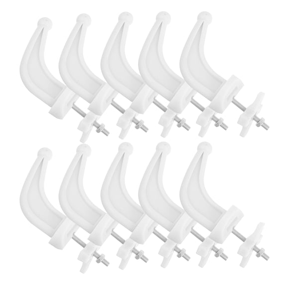 ELAYARD 10Pcs White Radiator Hangers for Clothes Towels Shoes Easy No Tool Installation