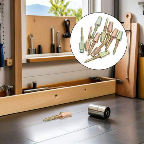 ELAYARD 10pcs Golden Carbon Steel SelfDrilling Door Hinge Security Screws for Home HeavyDuty Installation