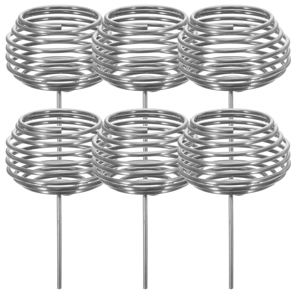 ELAYARD 10Pcs Fertilizer Containers in Stainless Steel for Outdoor Gardens and Pot Plants