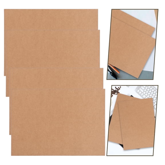ELAYARD 10-Pack Kraft Paper Cardboard Sheets for Crafting, Binding Covers, Scrapbooking and Projects