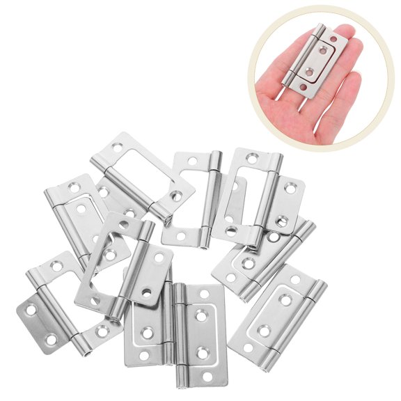 ELAYARD 10Pcs Metal Cabinet Door Hinges Enhanced Durability with Adjustable Alignment